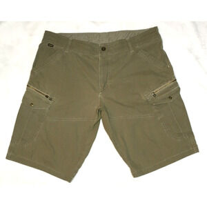 Kuhl Vintage Patina Dye Shorts Outdoor Utility Cargo Pockets 38 (40) x 12 FLAWS
